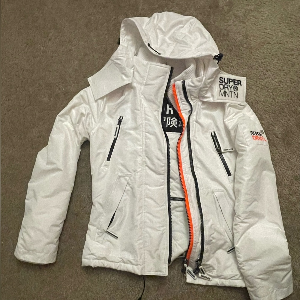 Superdry Mountain SD Windcheater jacket - Optic white, size small